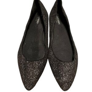 Old Navy Black Glitter Flats Size 8.5